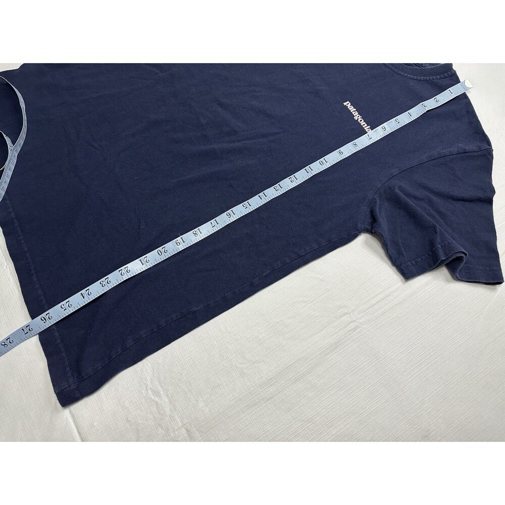Men's Patagonia Fitz Roy Short Sleeve Shirt Size Small Navy Blue #38905 - Picture 6 of 12